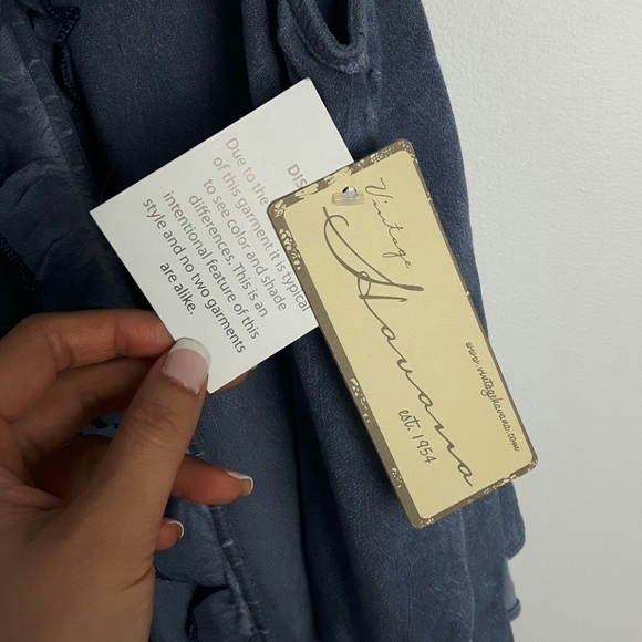 Vintage Havana Mineral Wash  Ruffle Surplice - Picture 6 of 7